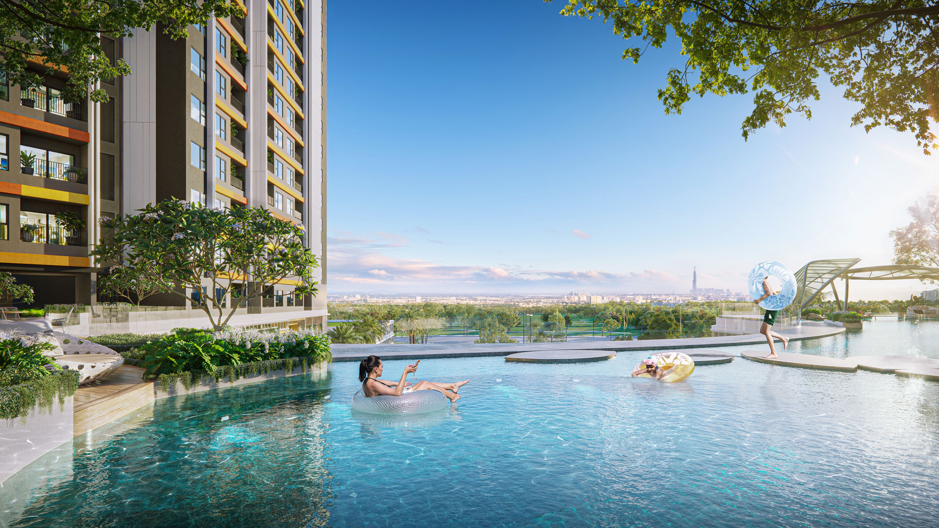 tiện ích hồ bơi tại dự án