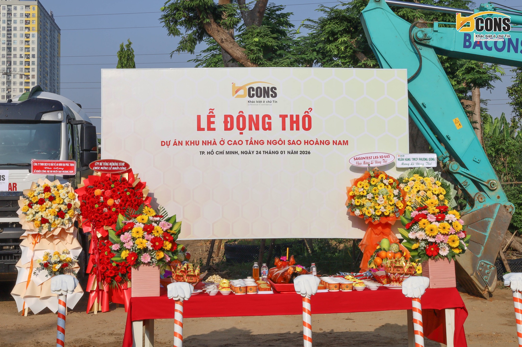động thổ dự án bcons hoang nam ngoi sao