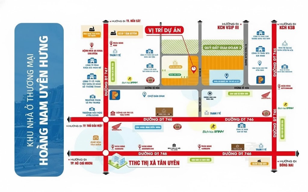 vị trí dự án bcons city life